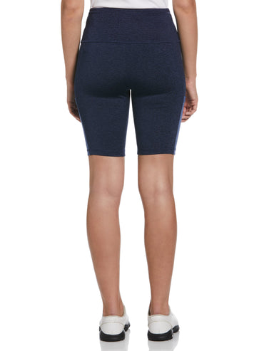 Women's Space Dye 9" Biker Golf Short with Pockets