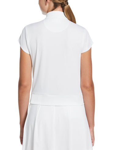 Women's Stripe Ribbed Cap Top