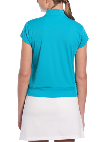 Women's Stripe Ribbed Cap Top