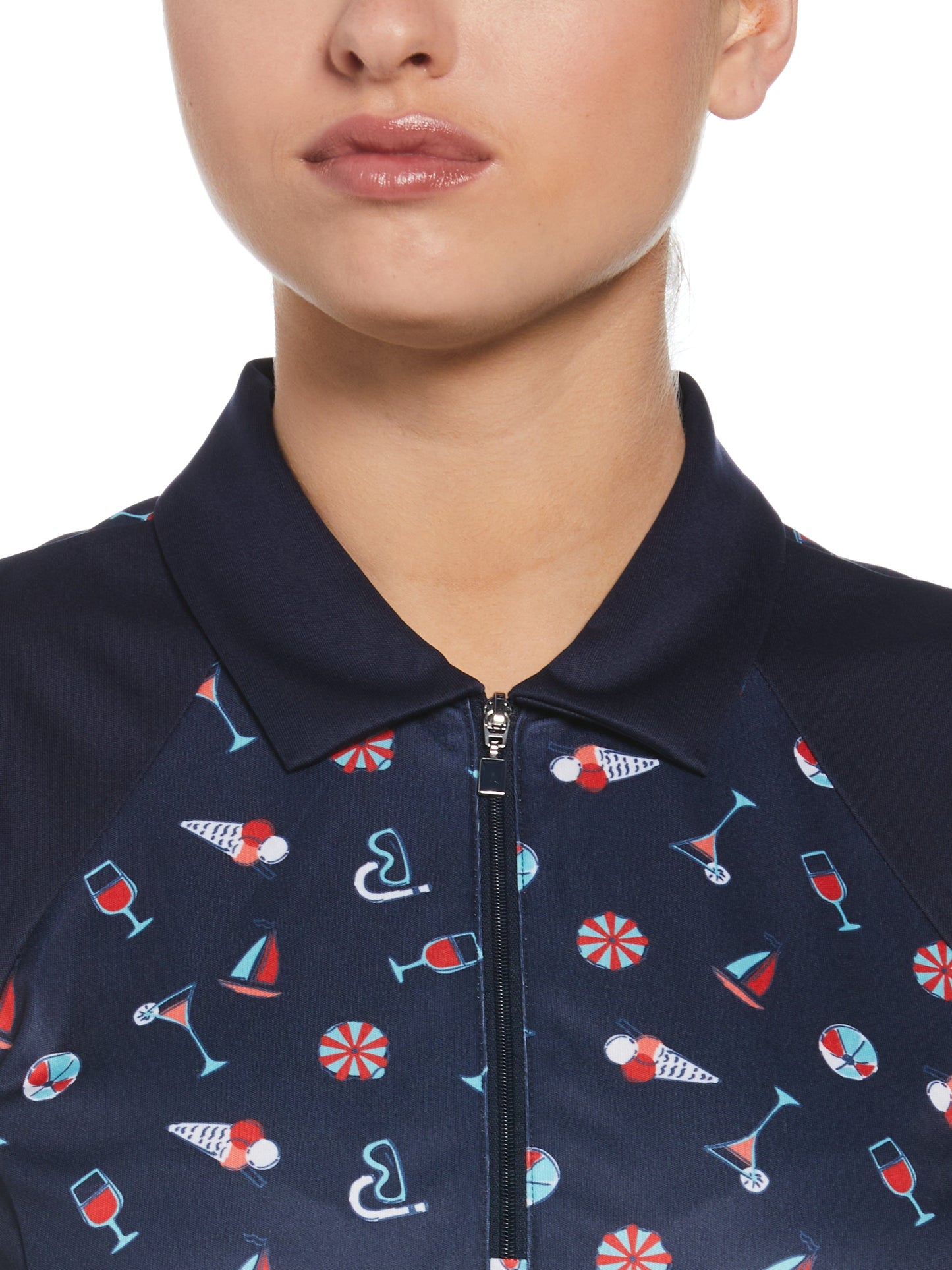 Women's Summer Fun Print Golf Polo
