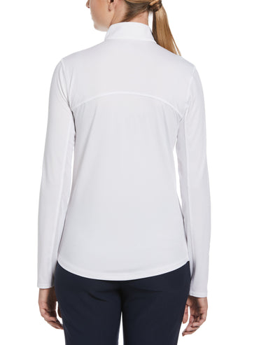Women's Sun Protection Golf Shirt with Mesh Panels