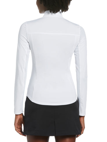 Women's Sun Protection Golf Shirt with Under Sleeve Mesh Panel