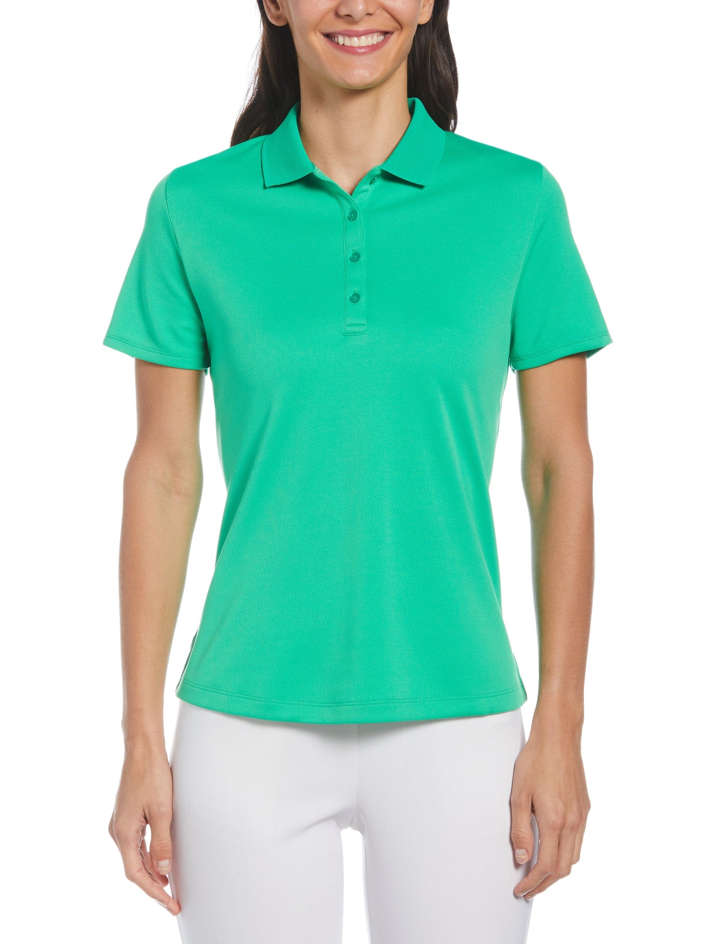 Swing Tech™ Solid Polo Top (Bright Green) 