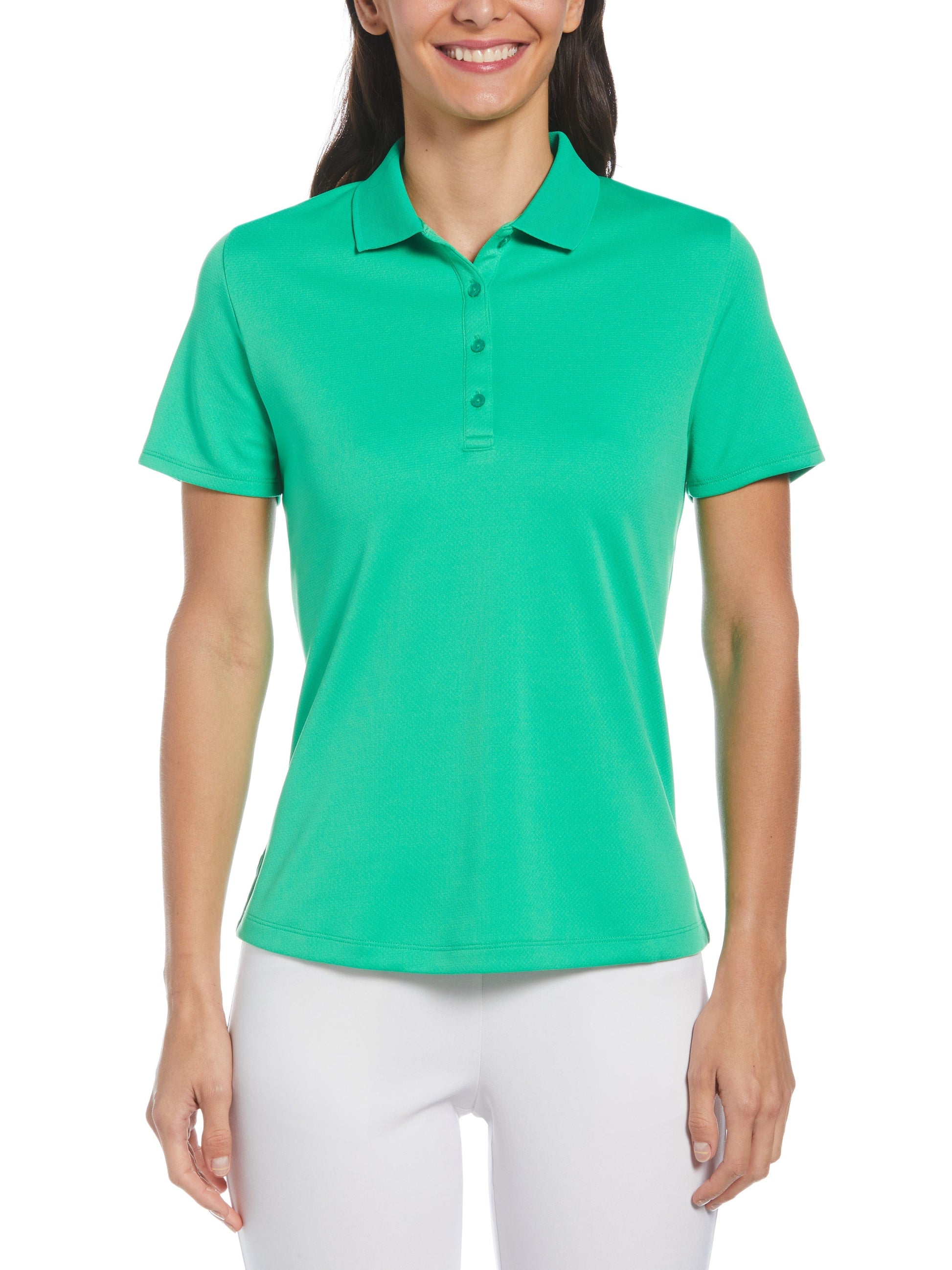 Swing Tech™ Solid Polo Top (Bright Green) 