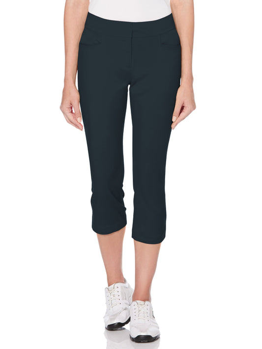 Woven Capri Pant (Black Iris) 