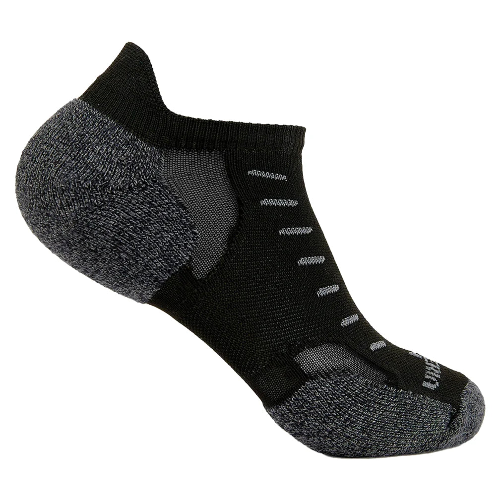 Experia TECHFIT Light Cushion No Show Tab Multisport Socks Black Solid THORLO