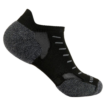 Experia TECHFIT Light Cushion No Show Tab Multisport Socks Black Solid THORLO