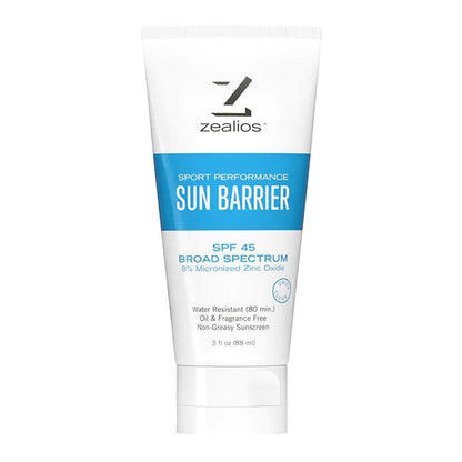 Sun Barrier SPF 45 3oz Training ZEALIOS