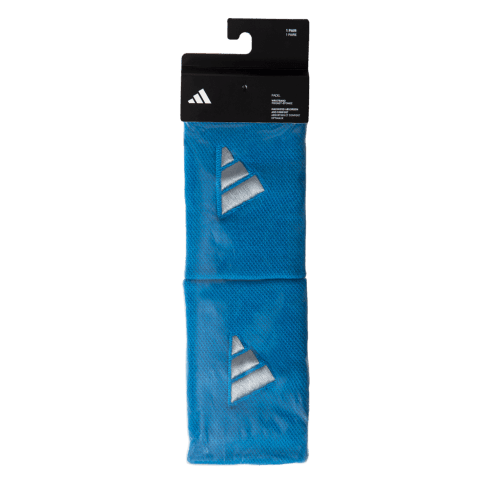 ADIDAS L Blue Grey Wristband X2 Accessories Adidas