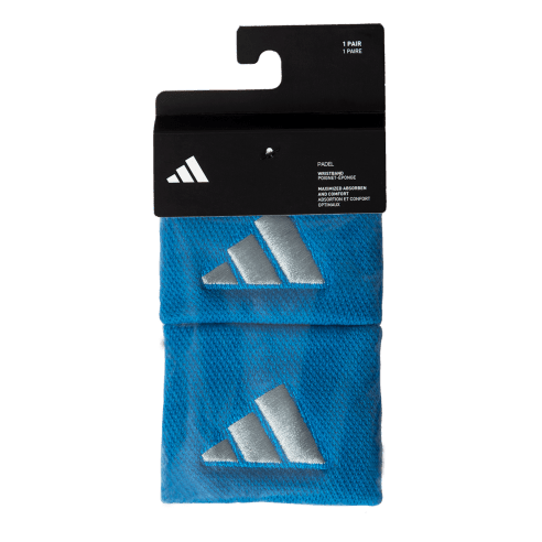 ADIDAS S Blue Grey Wristband X2 Accessories Adidas