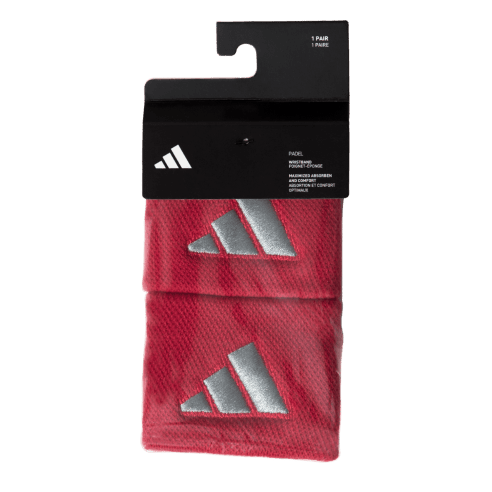 ADIDAS S Red Grey Wristband X2