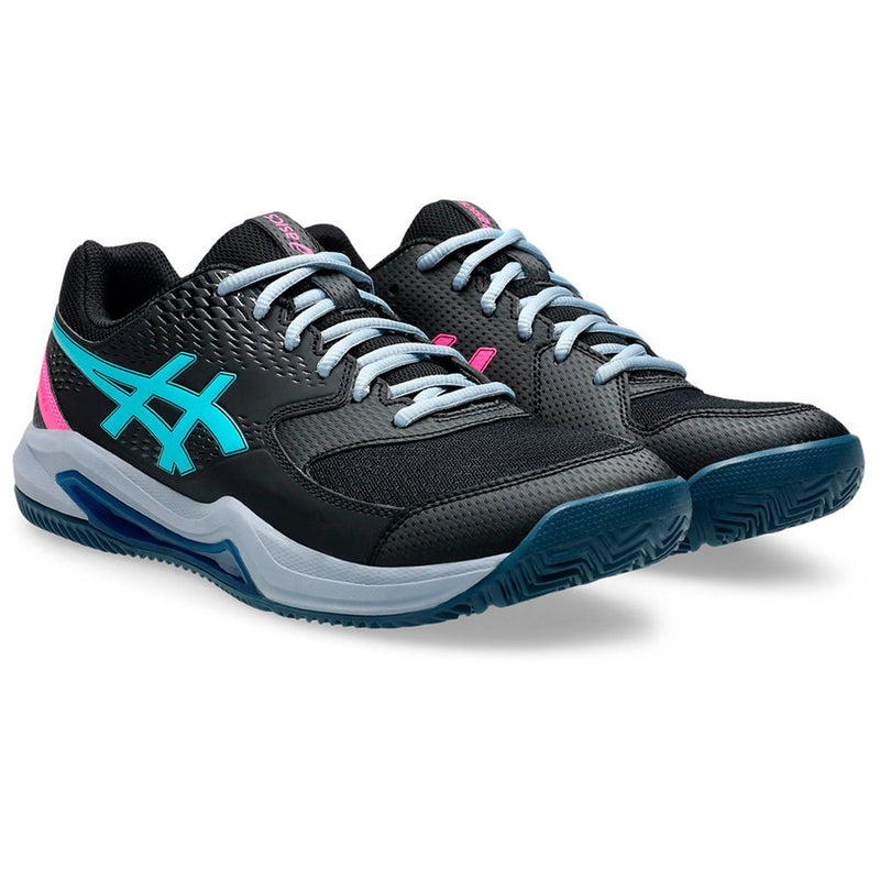 Cargue la imagen en el visor de la galería, ASICS GEL - DEDICATE 8 Padel Black/Energy Padel Shoes
