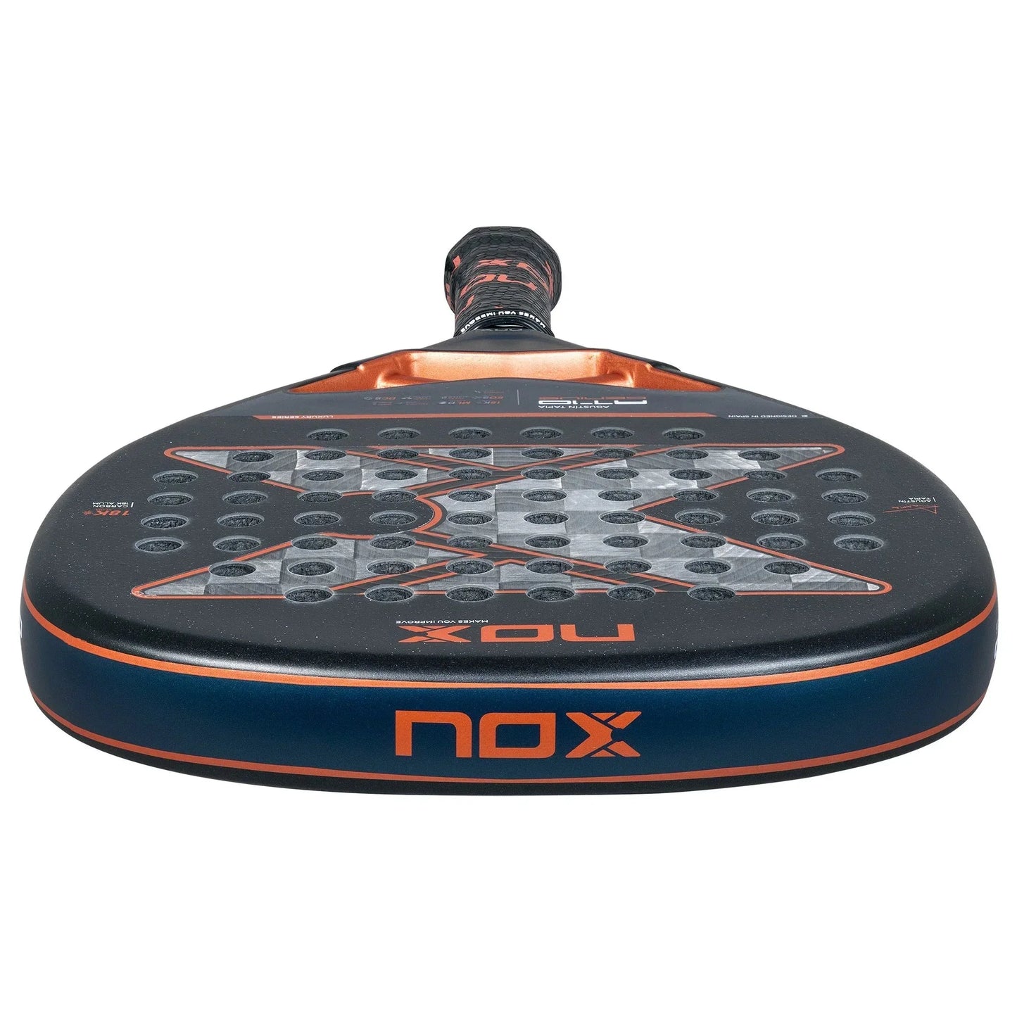 AT10 Luxury GENIUS GENIUS ATTACK 18K Alum 2025 by Agustin Tapia Padel Racket Nox