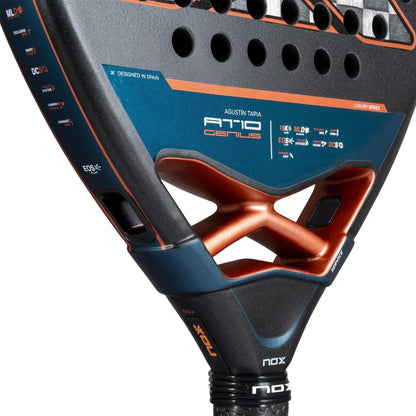 AT10 Luxury GENIUS GENIUS ATTACK 18K Alum 2025 by Agustin Tapia Padel Racket Nox