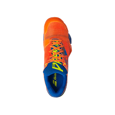 Load image into Gallery viewer, Babolat Jet Premura Orange Blue Padel Shoes 2022 Juan Lebron
