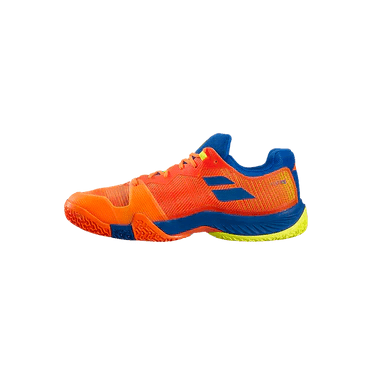 Load image into Gallery viewer, Babolat Jet Premura Orange Blue Padel Shoes 2022 Juan Lebron
