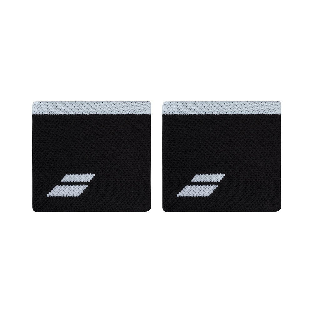 BABOLAT LOGO Black White Wristband Accessories Babolat