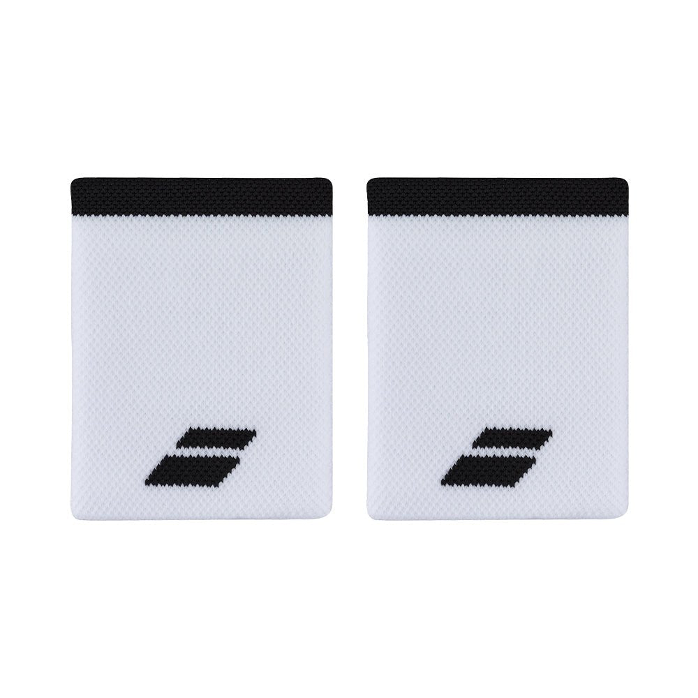 BABOLAT LOGO JUMBO White Blue Wristband Accessories Babolat