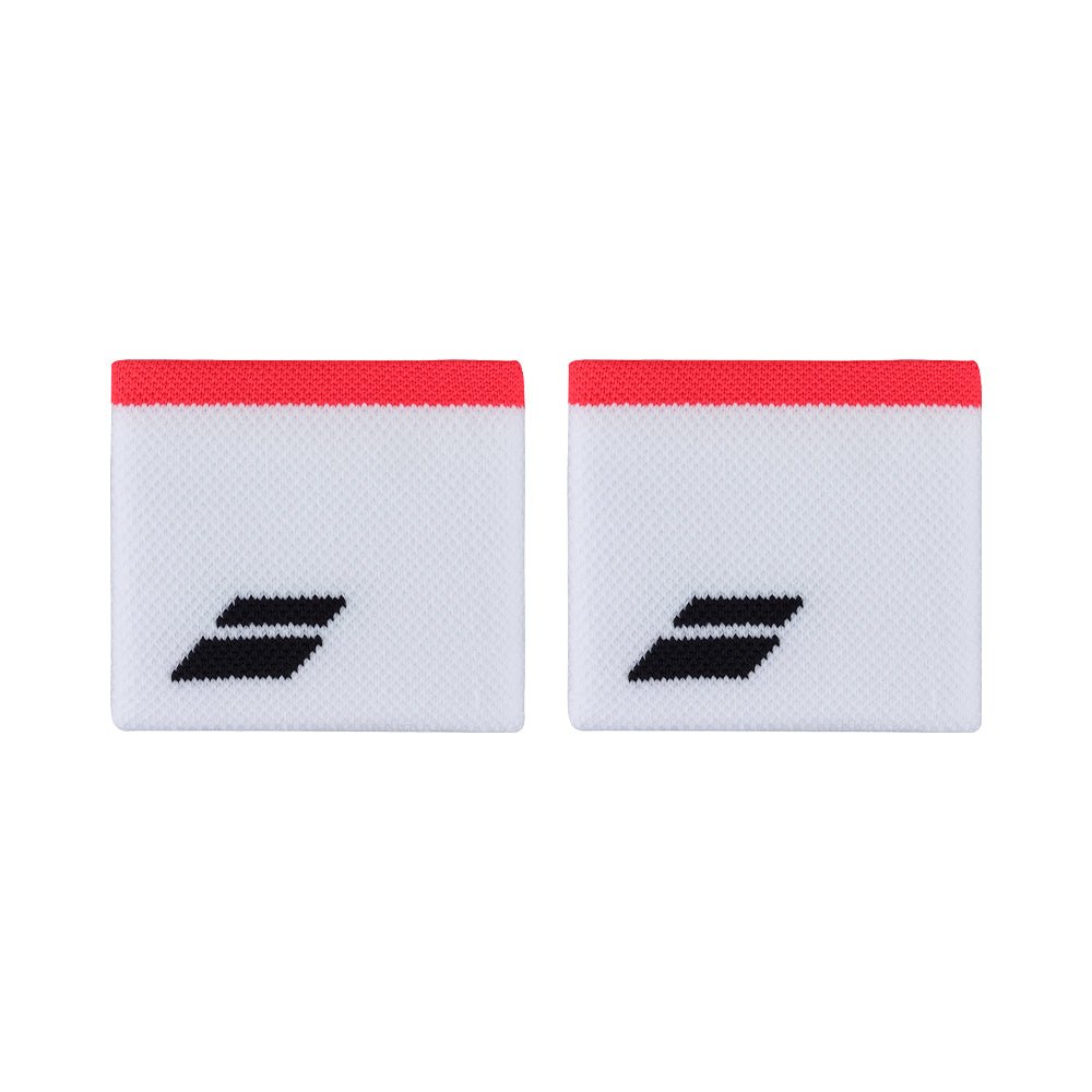 BABOLAT LOGO White red Wristband Accessories Babolat