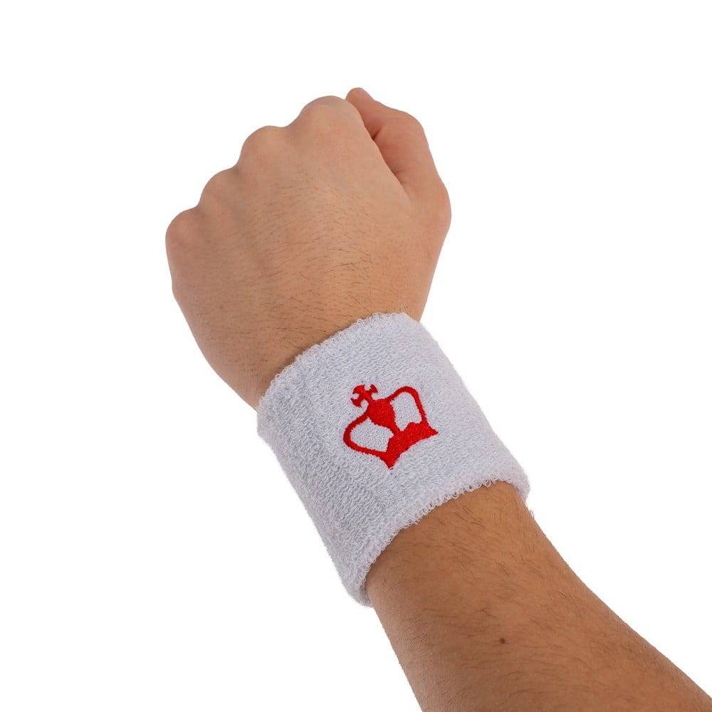 BLACK CROWN Blue Wristband Accessories Black Crown Blanco
