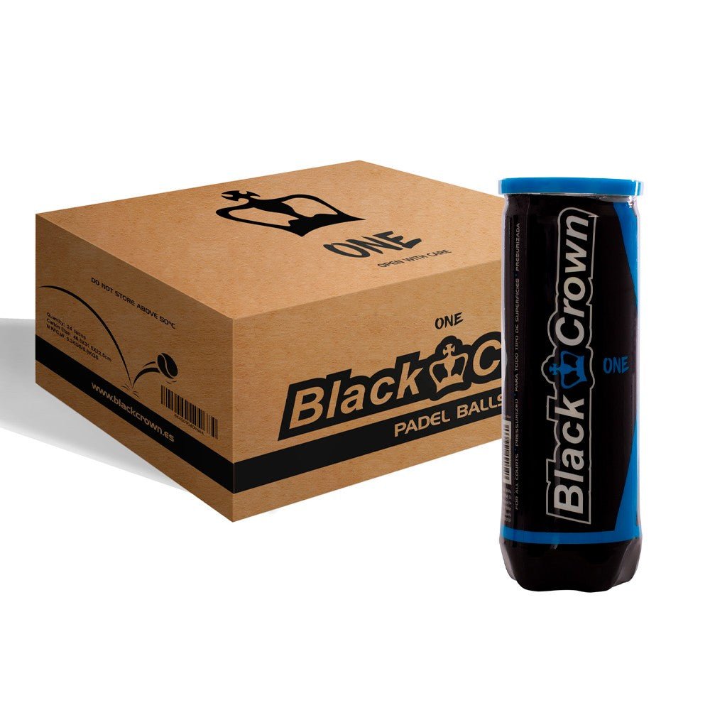BLACK CROWN ONE Padel Balls Box (24 Pcs) Balls Black Crown