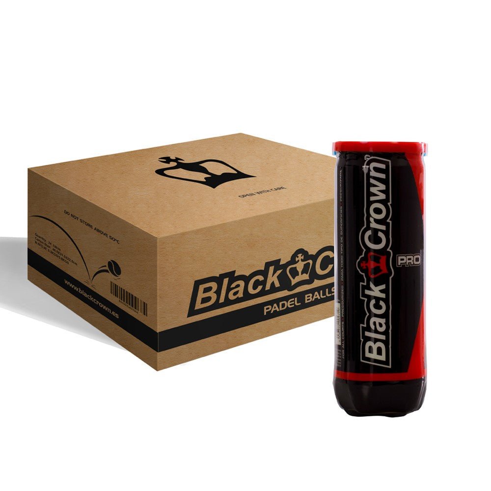 BLACK CROWN PRO Padel Balls Box (24 Pcs) Balls Black Crown