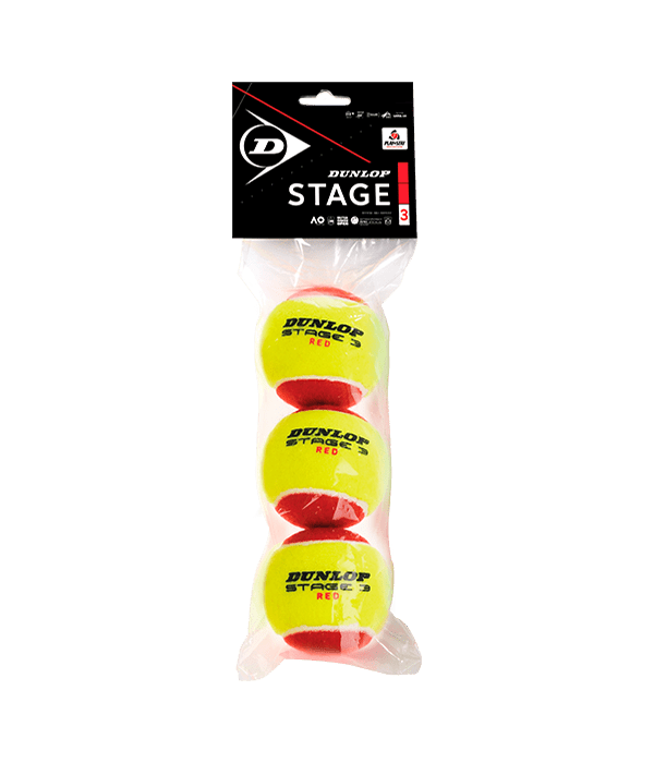 Dunlop Stage 3 Red/Yelllow Balls Can Padel Balls Dunlop