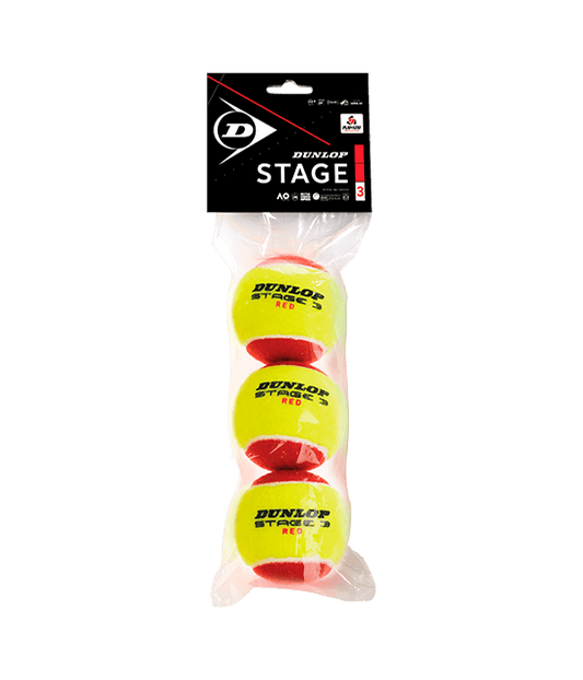 Dunlop Stage 3 Red/Yelllow Balls Can Padel Balls Dunlop