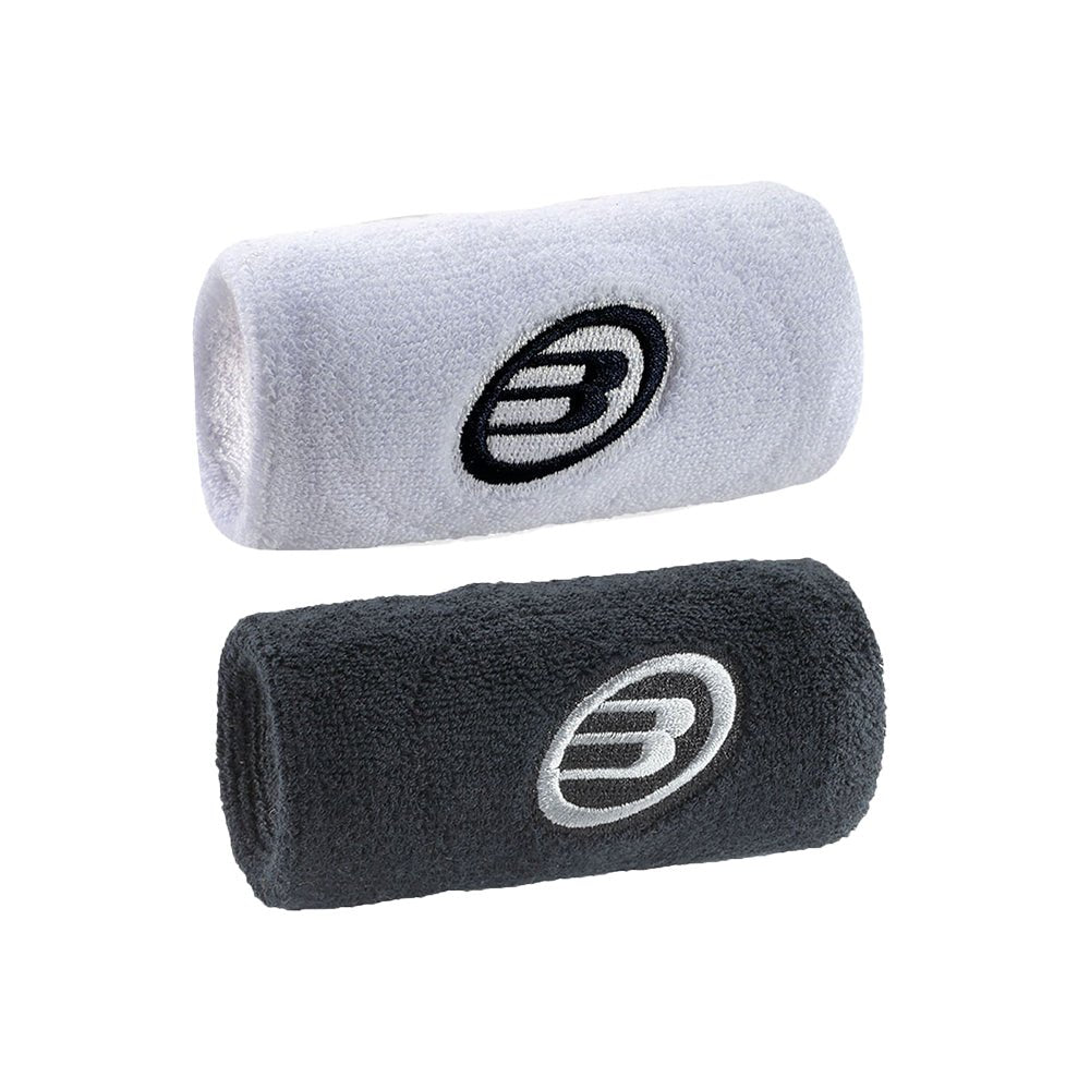 BULLPADEL BPMU254 White Black Wristband Accessories Bullpadel