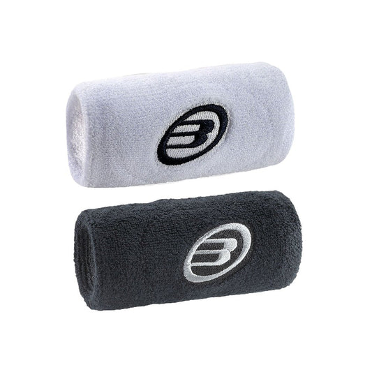 BULLPADEL BPMU254 White Black Wristband Accessories Bullpadel