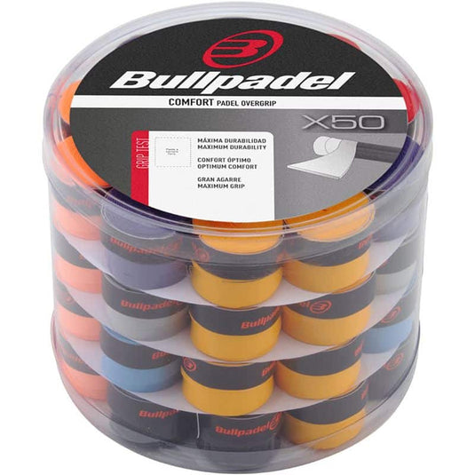 BULLPADEL Multicolor Box Overgrip 50 Units