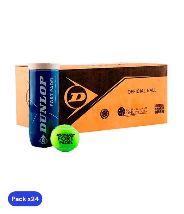 Dunlop Fort Padel Balls Box (Pack x24) Padel Balls Dunlop