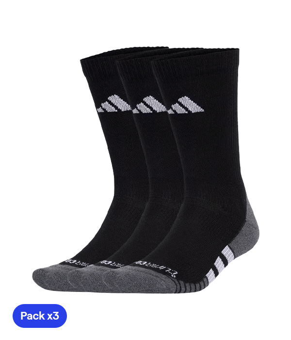Calcetines Adidas Largos Crew Sock Negro - Blanco 2025 - STARz PADEL