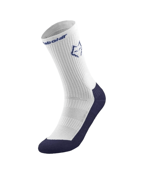 Calcetines Babolat Largos Mid - Calf Juan Lebron White/Estate Blue 2025 - STARz PADEL