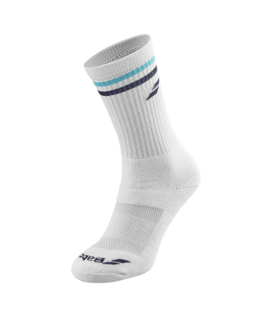 Socks Babolat Team Single White/Blue 2025 Padel Clothes Babolat