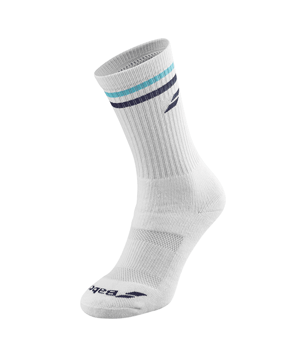 Calcetines Babolat Team Single Blanco/Azul 2025 - STARz PADEL