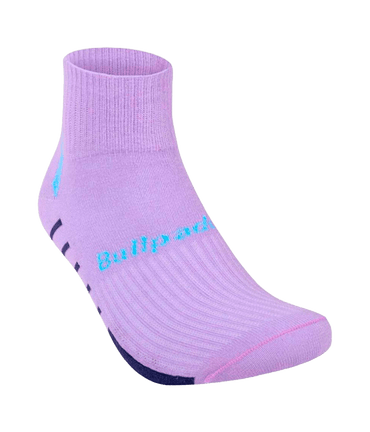 Socks Bullpadel BP2402 Women White/Black/Morado 2025 (Pack x3) Padel Clothes Bullpadel