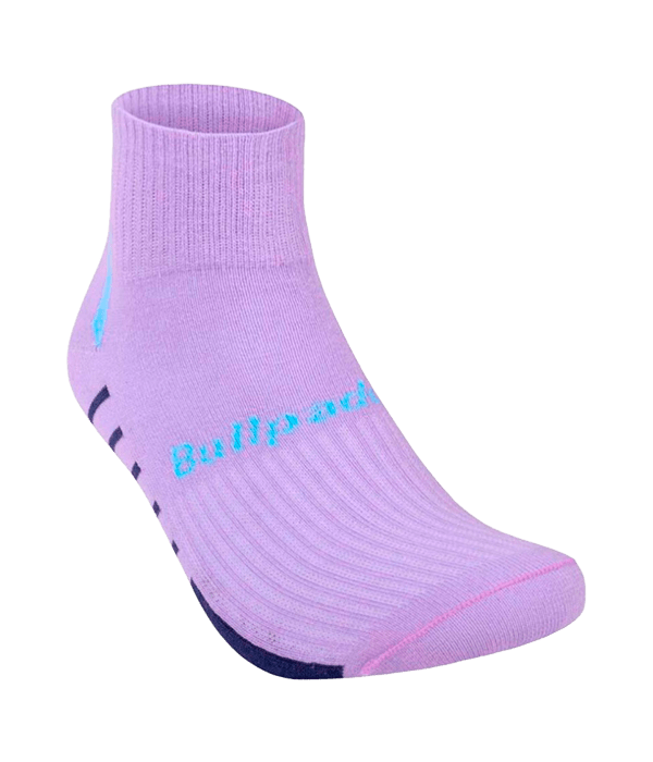 Calcetines Bullpadel BP2402 Women Blanco/Negro/Morado 2025 (Pack x3) - STARz PADEL