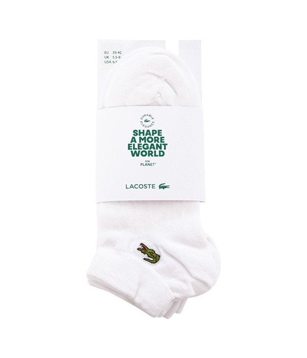 Calcetines Lacoste Cortos Blancos (Pack x3) 2025 - STARz PADEL
