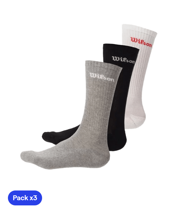 Calcetines Wilson U Quarter Top Multicolor 2025 (Pack x3) - STARz PADEL
