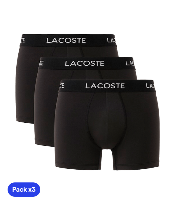 Calzoncillos Lacoste Microfibra Black (Pack x3) 2025 Padel Clothes Lacoste