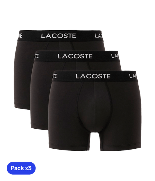 Calzoncillos Lacoste Microfibra Black (Pack x3) 2025 Padel Clothes Lacoste