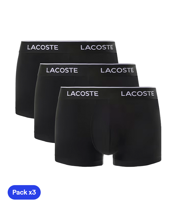 Calzoncillos Lacoste Black (Pack x3) 2025 Padel Clothes Lacoste