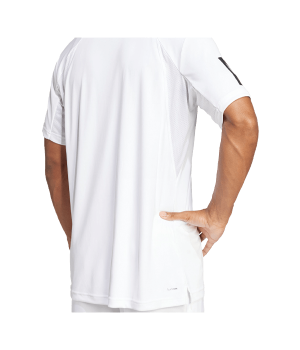 T shirt Adidas Club 3STR Tee White 2025 Padel Clothes Adidas