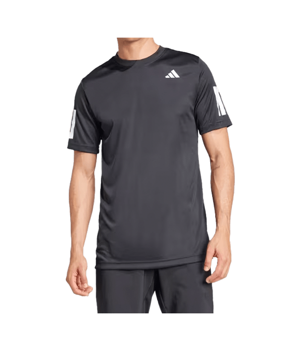 Camiseta Adidas Club 3STR Tee Negro 2025 - STARz PADEL