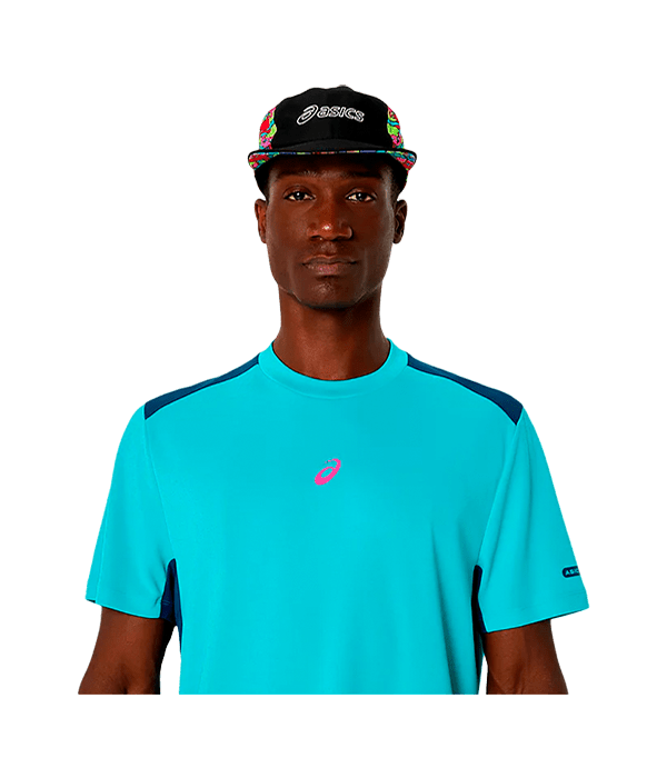 T shirt Asics Padel Court SS Energy Aqua 2025 Padel Clothes Asics Padel