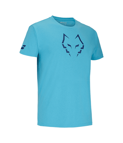 T shirt Babolat Algodon Juan Lebron Cyan 2025 Padel Clothes Babolat
