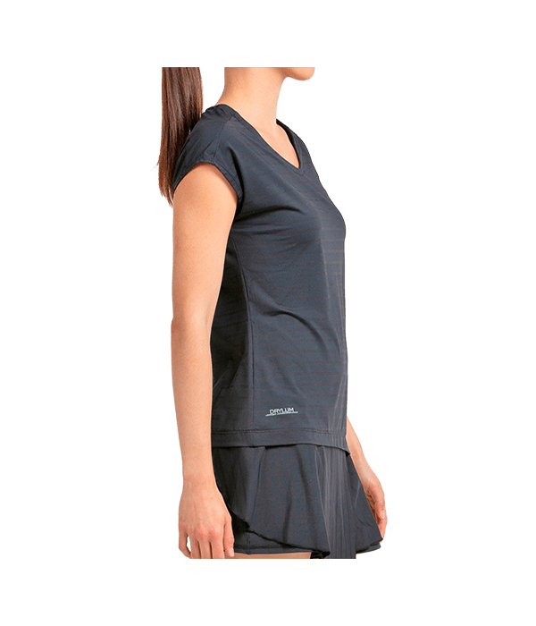 Camiseta Bullpadel Adoros Women 2025 Negro - STARz PADEL
