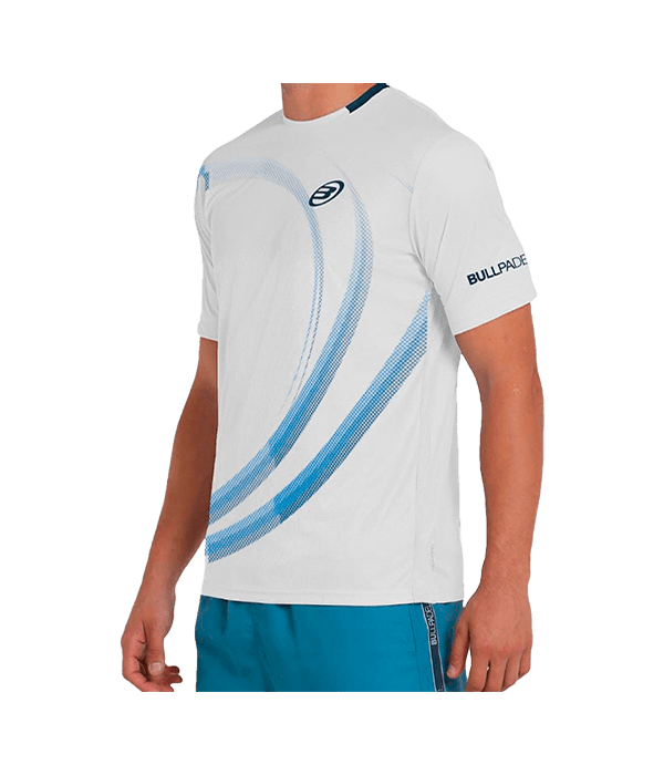 T shirt Bullpadel Beque White 2025 Padel Clothes Bullpadel