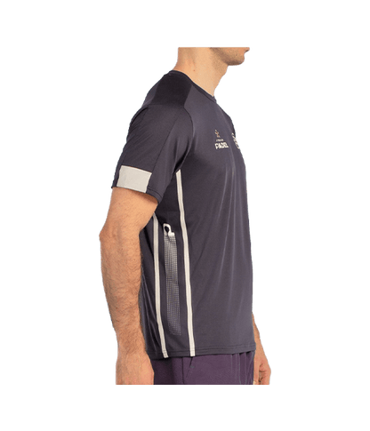 T shirt Bullpadel Borni Negro Carbón 2025 Padel Clothes Bullpadel